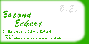 botond eckert business card